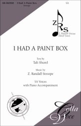 I Had a Paint Box SA choral sheet music cover